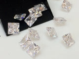 6mm Cubic Zirconia, Loose Square Zircon, Faceted Zirconia, Pavilion Zirconia