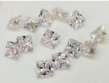 3mm Cubic Zirconia, Loose Square Zircon, Princess Cut Zirconia Pavilion Zirconia