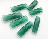 18.5x28mm Approx Green Crystal Quartz Double Side Faceted, 3 Pcs Loose Crystal