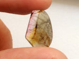 10.2x17mm Tourmaline Slice, Loose Tourmaline Fancy Shape Plain Slice