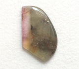 10.2x17mm Tourmaline Slice, Loose Tourmaline Fancy Shape Plain Slice