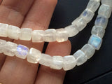 6 mm , Rainbow Moonstone Plain Box Beads, Rainbow Moonstone Plain Cubes