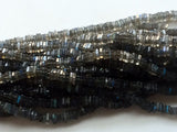 5.5-6 mm Labradorite Heishi Beads, Labradorite Square Spacer Beads, Blue Fire