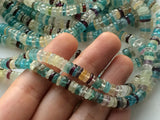 5.5-6 mm Multi Gemstone Spacer Beads, Multi Gemstone Plain Tyre Beads, Disco