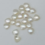 5mm Trillion Ivory Pearls, Natural Fresh Water Pearl Cabochons, Natural Pearls