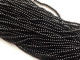 3.5-4mm Black Spinel Round Beads, Black Spinel Plain Round Beads, Black Spinel