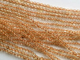 3-4mm Citrine Micro Faceted Rondelle Bead, Citrine Gem Stone Faceted Rondelle