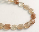 8-16mm Imperial Topaz Oval Plain Bead, Golden Champagne Topaz Plain Bead, Topaz