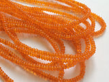 4mm Orange Opal Plain Rondelle Beads, Orange Opal Smooth Rondelle Beads, Opal