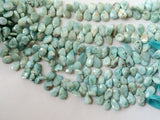 9x11 mm Larimar Faceted Pear Bead, Larimar Faceted Pear Briolettes, Larimar Bead