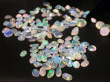 3x4mm-6x8mm Ethiopian Welo Opal Oval Cut Stones, Fire Opal Faceted Stones