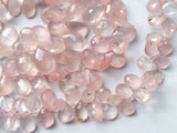 7x11 mm-8x13 mm Rose Quartz Beads Faceted Pear Beads, Rose Quartz Briolettes
