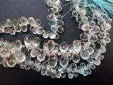 5x8 mm-4x7 mm Aquamarine Micro Faceted Tear Drop Beads, Aquamarine Beads, Blue